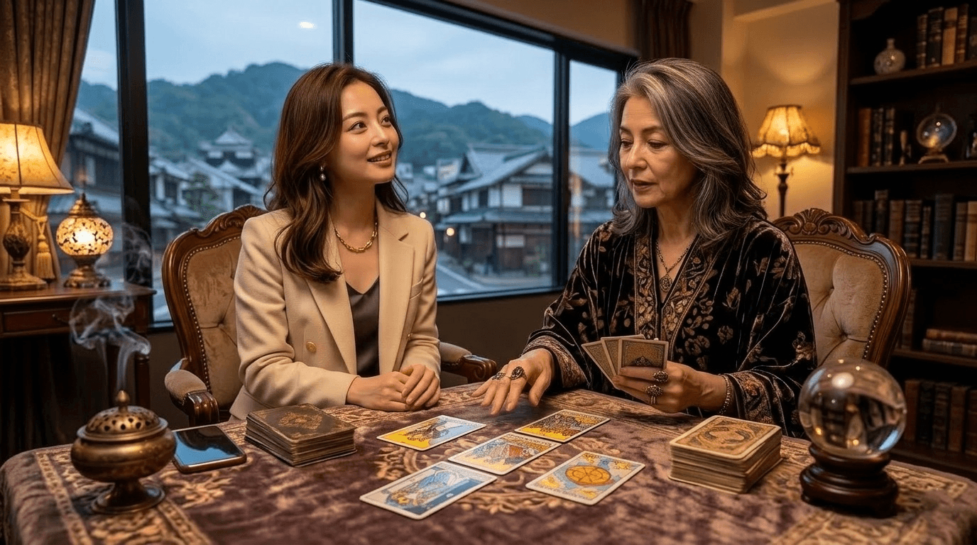 占い師に相談する女性——占いが気になり始める前兆