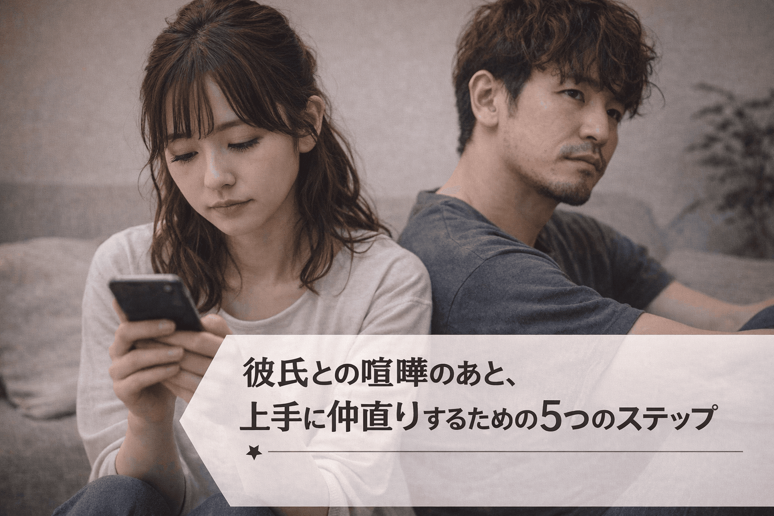 彼氏との喧嘩のあと、上手に仲直りするための5つのステップ