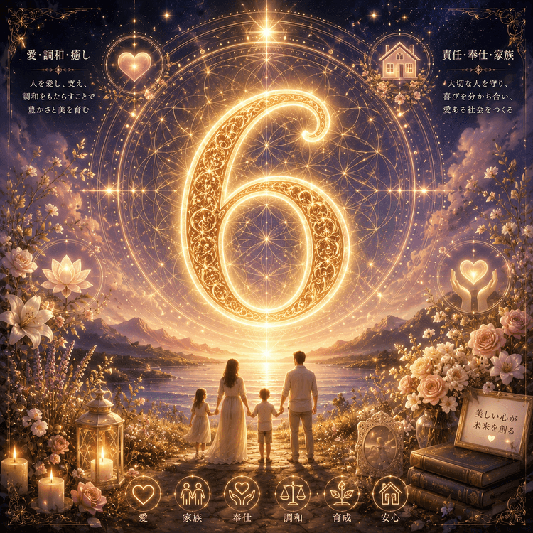 運命数6の組み合わせ──黄金に輝く数字6