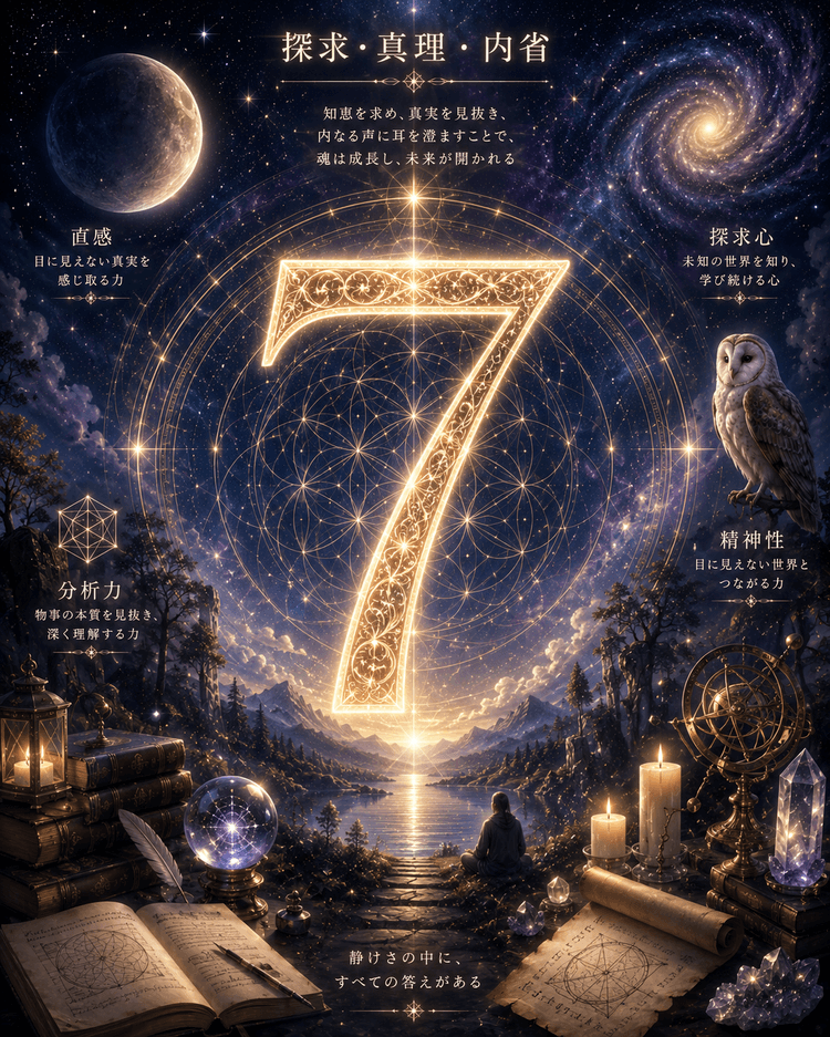 運命数7の組み合わせ──黄金に輝く数字7