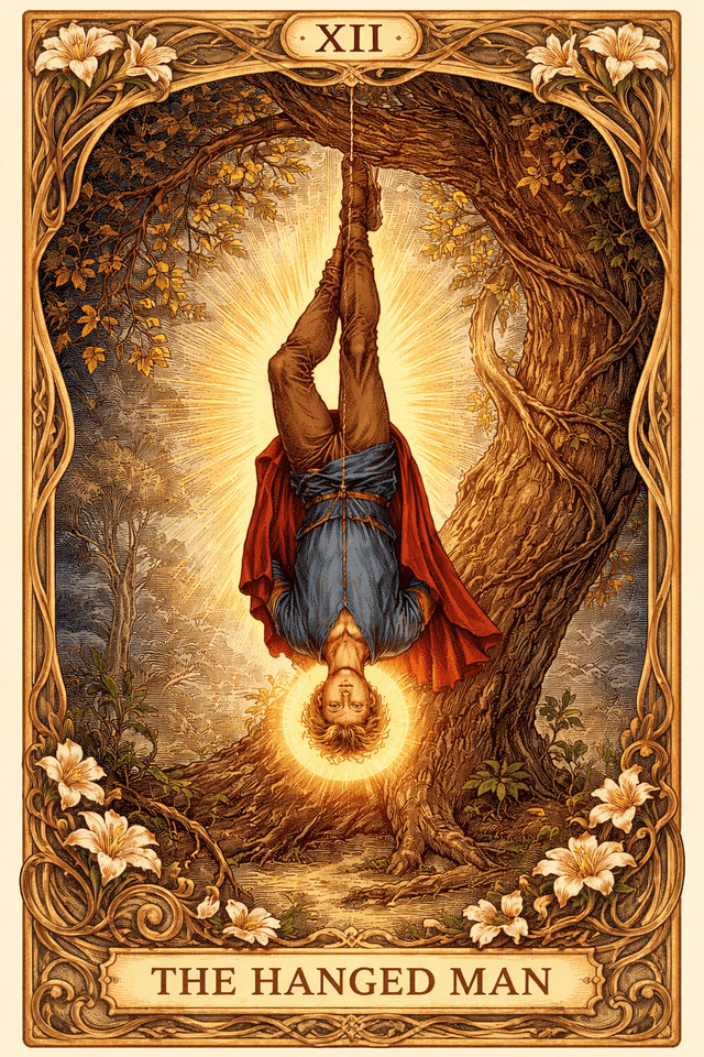 タロットカード「吊るされた男」──視点を変えることで見える光