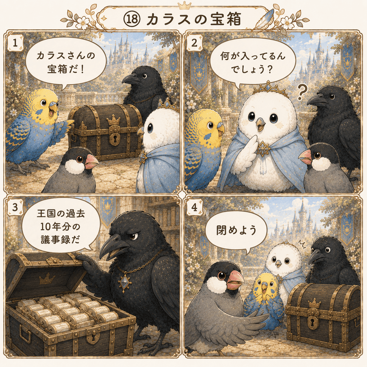 羽根の広場⑲ カラスの宝箱