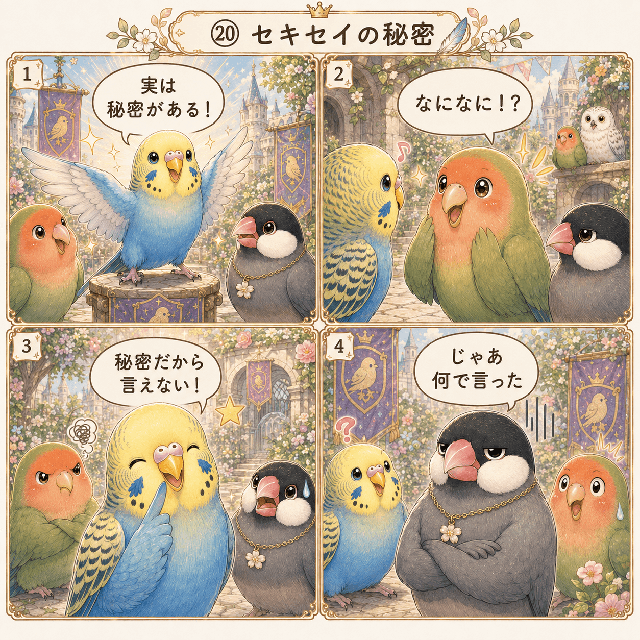 羽根の広場㉑ セキセイの秘密