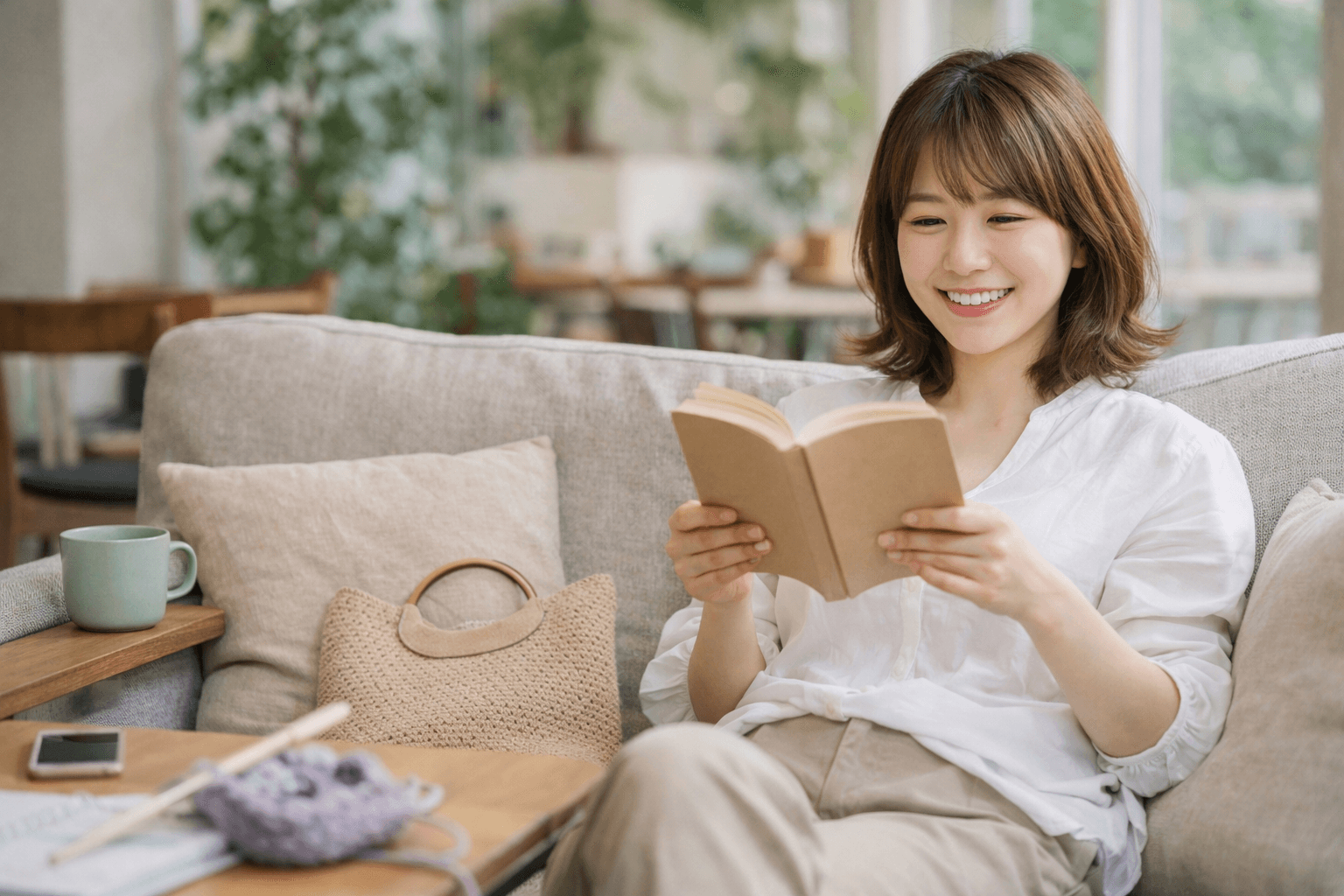 読書を楽しむ女性──自分の世界を持っている