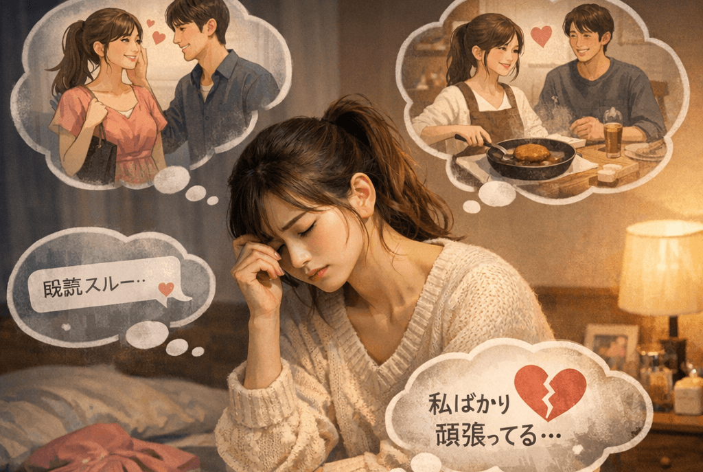 愛される努力に疲れた女性──私ばかり頑張ってる