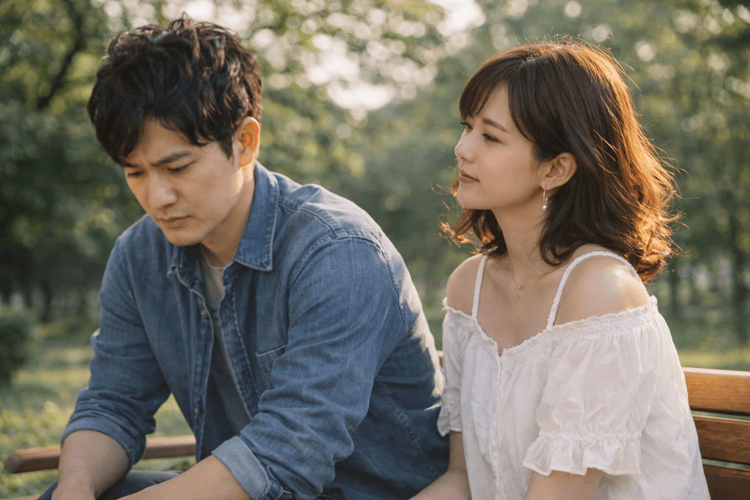 ベンチに座るカップル──尽くしすぎは愛を遠ざける