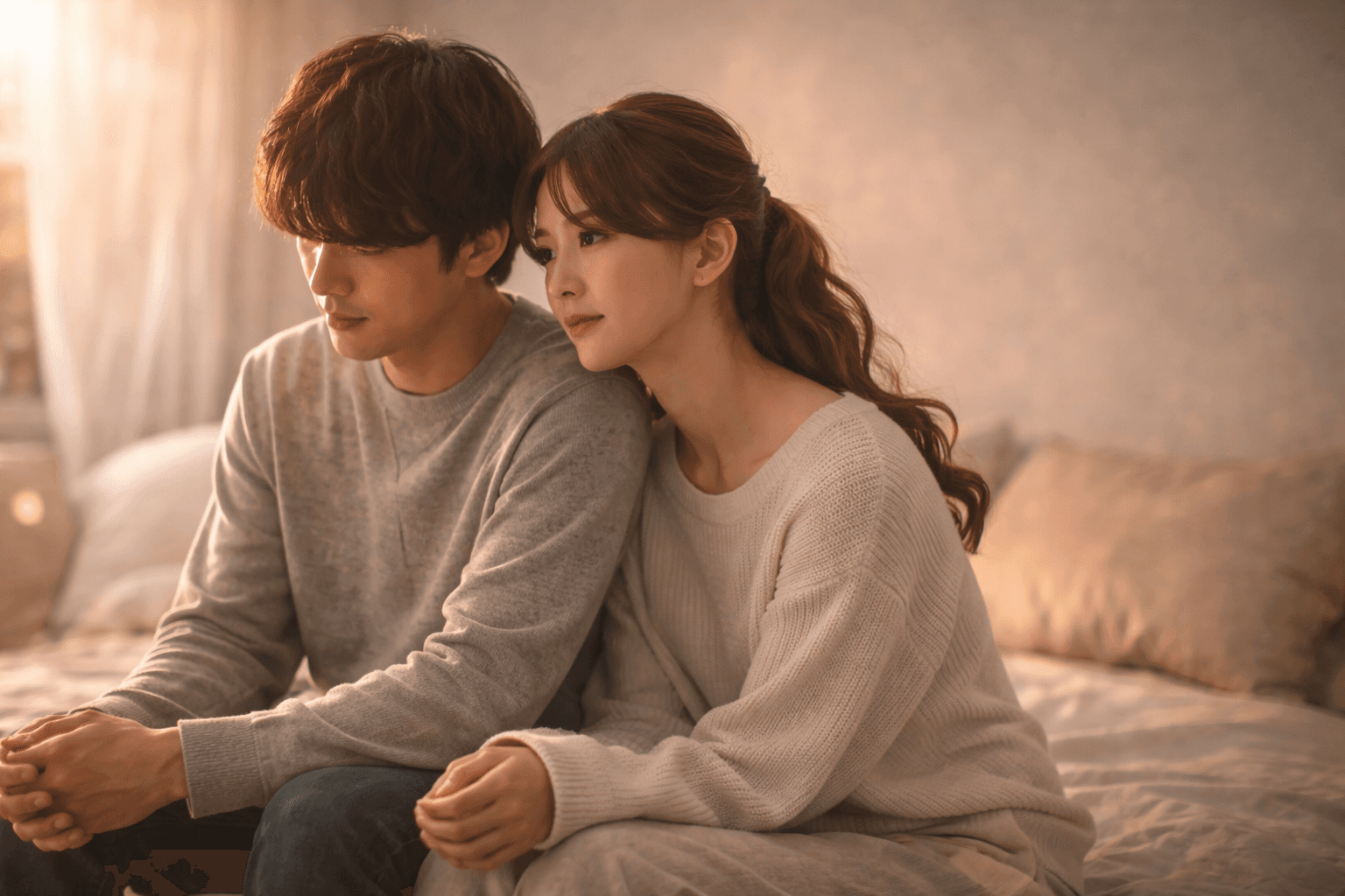 ベッドで寄り添うカップル──倦怠期はなぜ来るのか