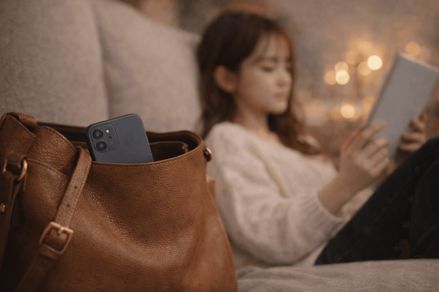 スマホをカバンにしまい本を読む──物理的に遠ざける
