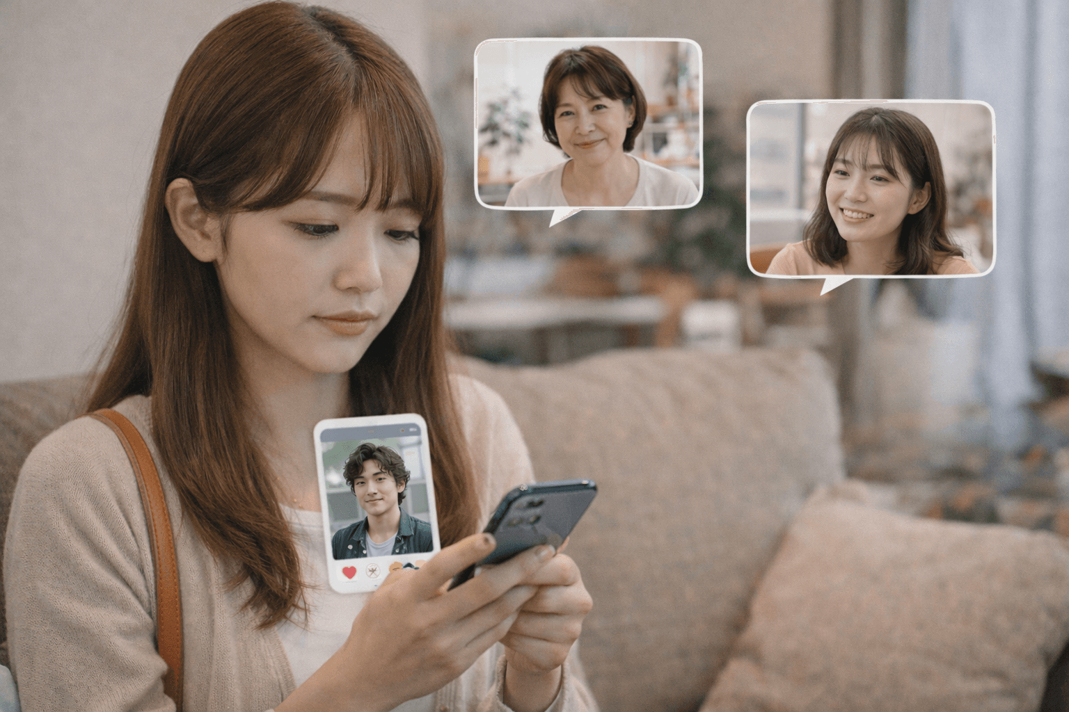 家族や友達にプロフィールを共有──自分を守る
