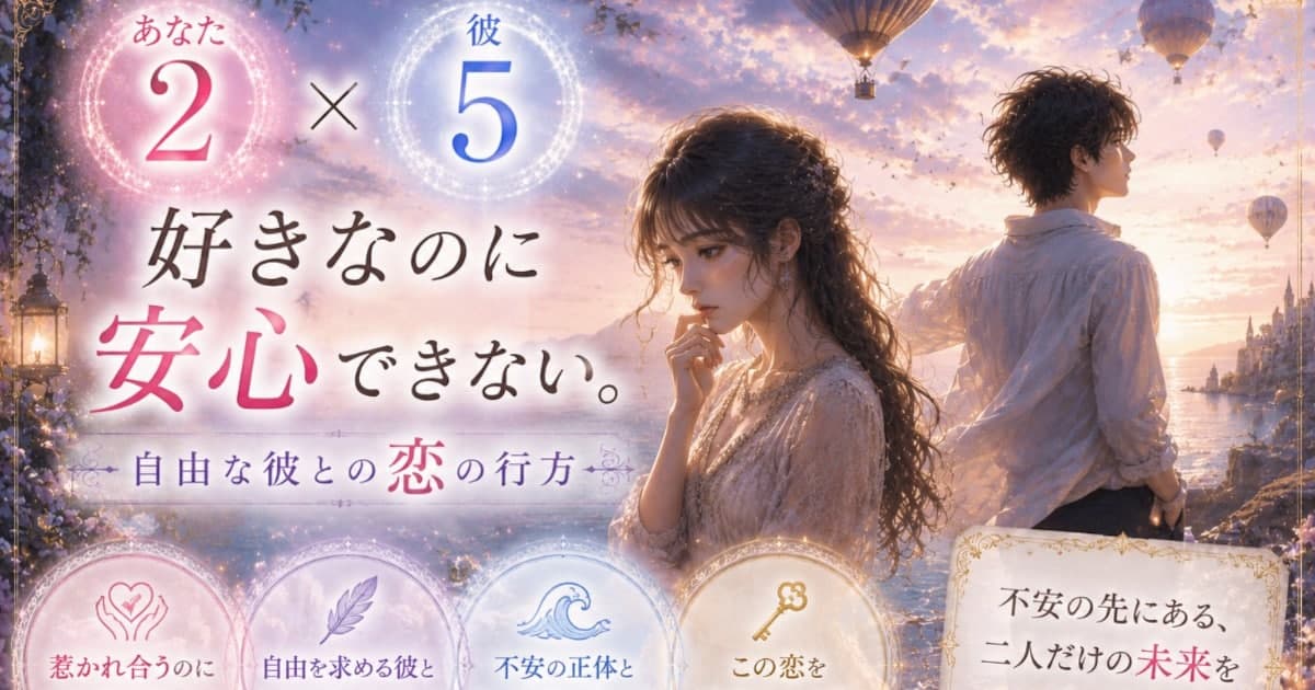 あなた2 × 彼5――好きなのに安心できない。自由な彼との恋の行方