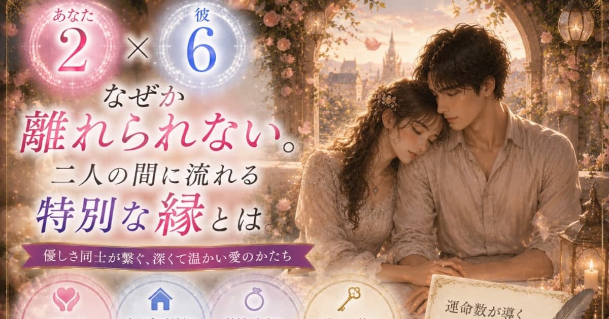 あなた2 × 彼6――なぜか離れられない。二人の間に流れる特別な縁とは