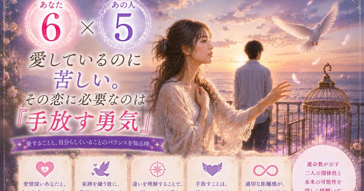 あなた6 × あの人5――愛しているのに苦しい。その恋に必要なのは『手放す勇気』