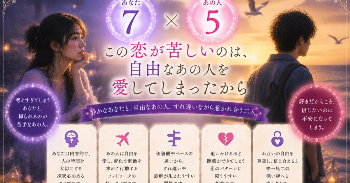 あなた7 × あの人5――この恋が苦しいのは、自由なあの人を愛してしまったから