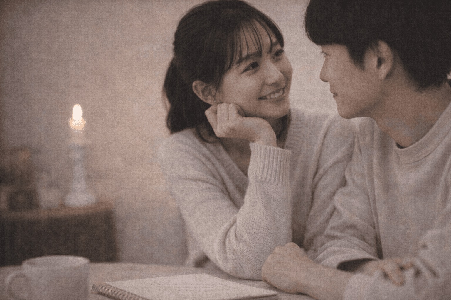 キャンドルの灯りの中で見つめ合うカップル──相性で大切なこと