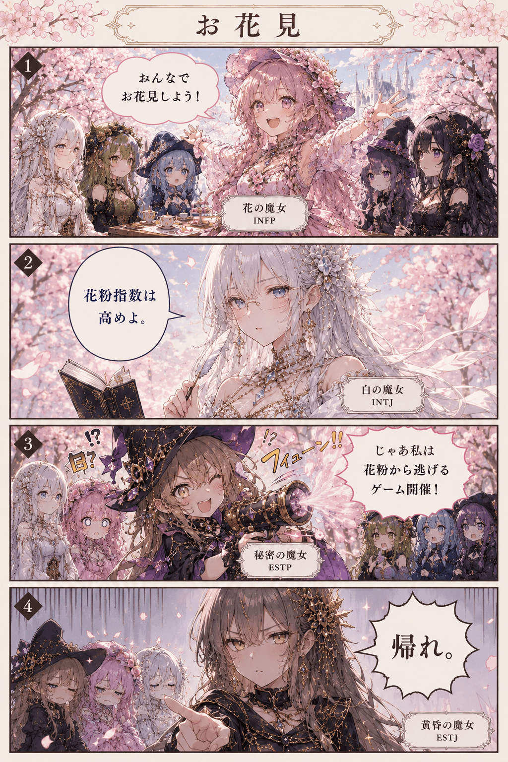 魔女たちの日常③ お花見ふたたび