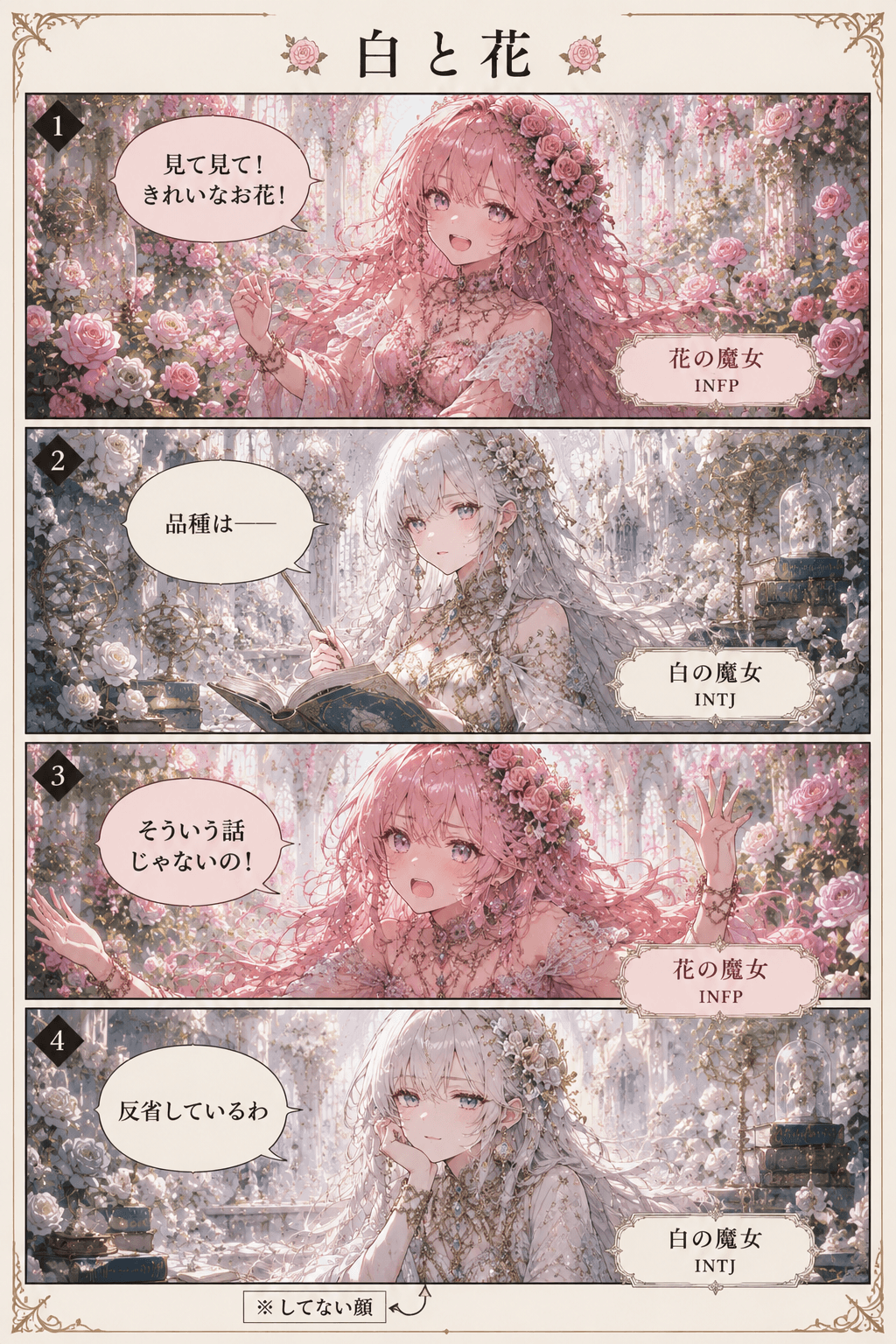 魔女たちの日常⑩ 白と花
