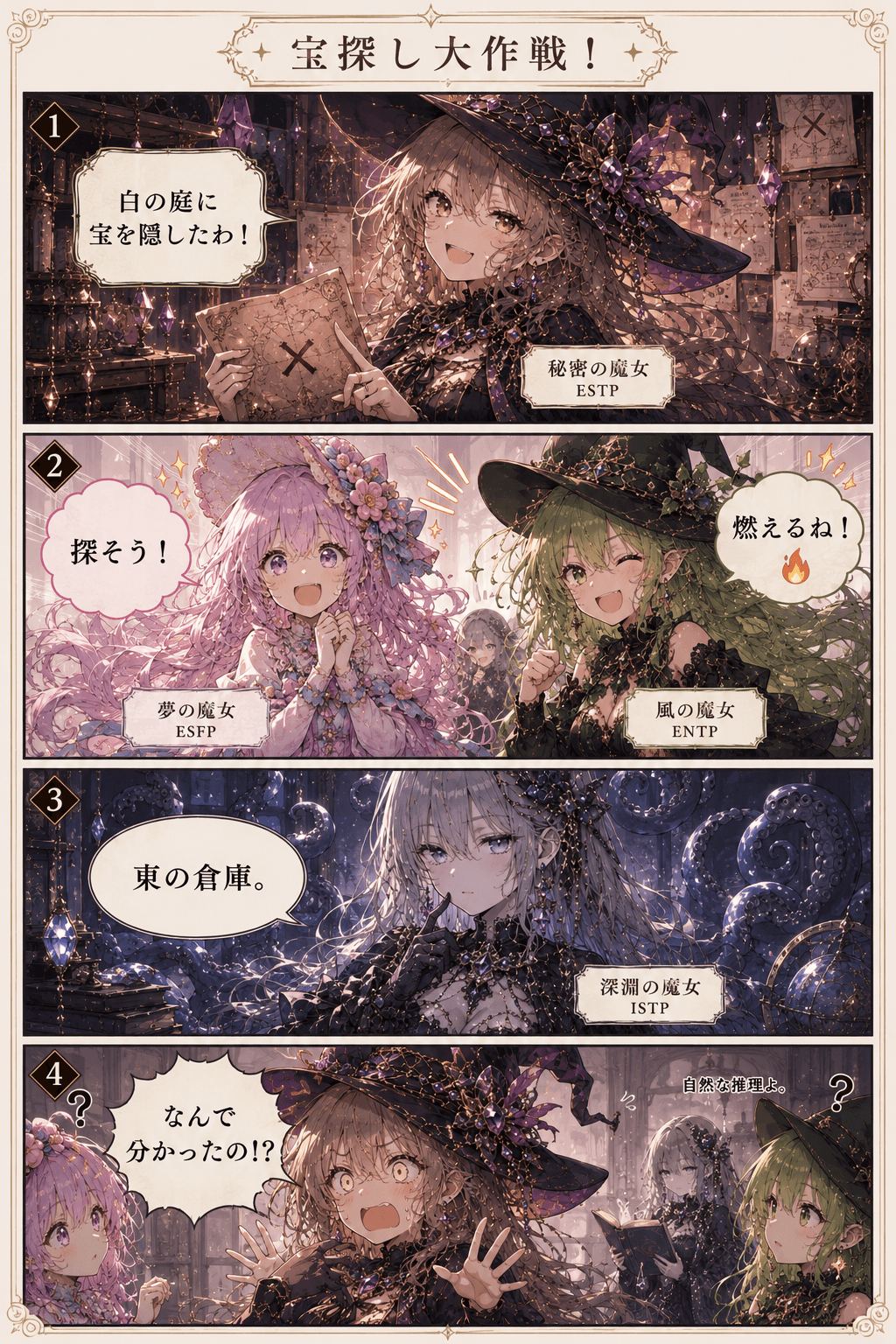 魔女たちの日常⑧ 宝探し