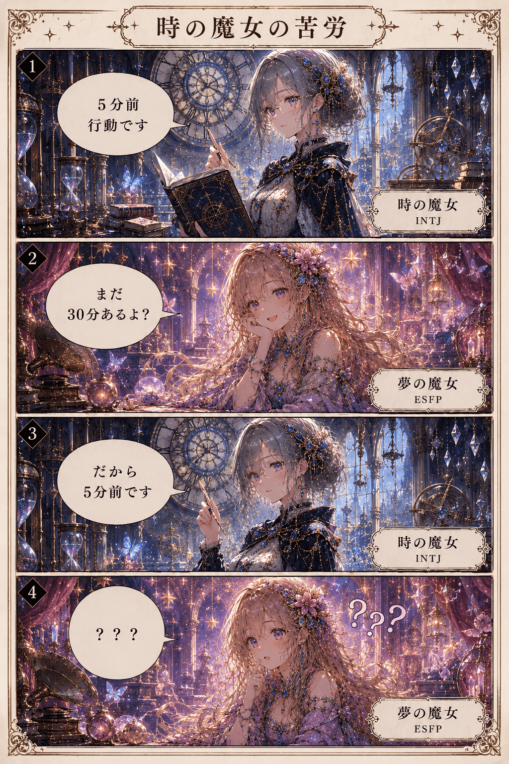 魔女たちの日常⑳ 時の魔女の苦労
